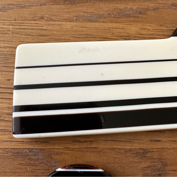 Vintage Janeke Italy Mod Travel Comb Mirror Case Tortoise Mid Century RARE Style - Picture 16 of 16